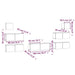 Set dulapuri TV, 7 piese, gri beton, lemn prelucrat - WALTI WALTI