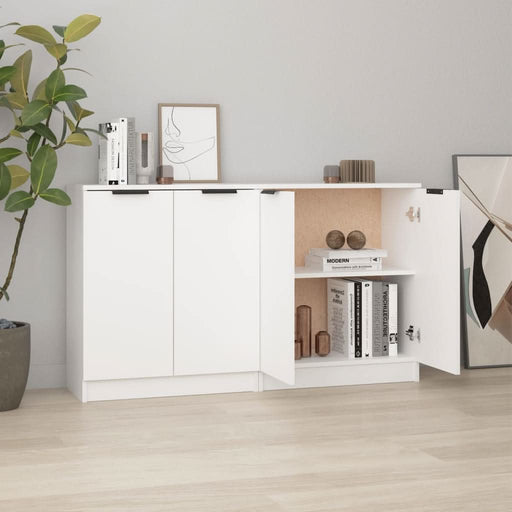 Servante, 2 piese, alb, 60x30x70 cm, lemn prelucrat - WALTI WALTI