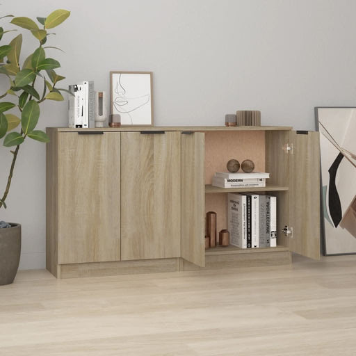 Servante, 2 piese, stejar sonoma, 60x30x70 cm, lemn prelucrat - WALTI WALTI