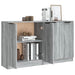 Servante, 2 piese, sonoma gri, 60x30x70 cm, lemn prelucrat - WALTI WALTI
