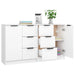 Servante, 2 buc., alb, 60x30x70 cm, lemn prelucrat - WALTI WALTI