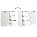 Servante, 2 buc., alb, 60x30x70 cm, lemn prelucrat - WALTI WALTI
