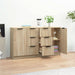 Servante, 2 buc., stejar sonoma, 60x30x70 cm, lemn prelucrat - WALTI WALTI