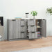 Servante, 2 buc., gri sonoma, 60x30x70 cm, lemn prelucrat - WALTI WALTI