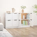 Servante, 2 piese, alb, 60x30x70 cm, lemn prelucrat - WALTI WALTI