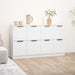 Servante, 2 piese, alb, 60x30x70 cm, lemn prelucrat - WALTI WALTI