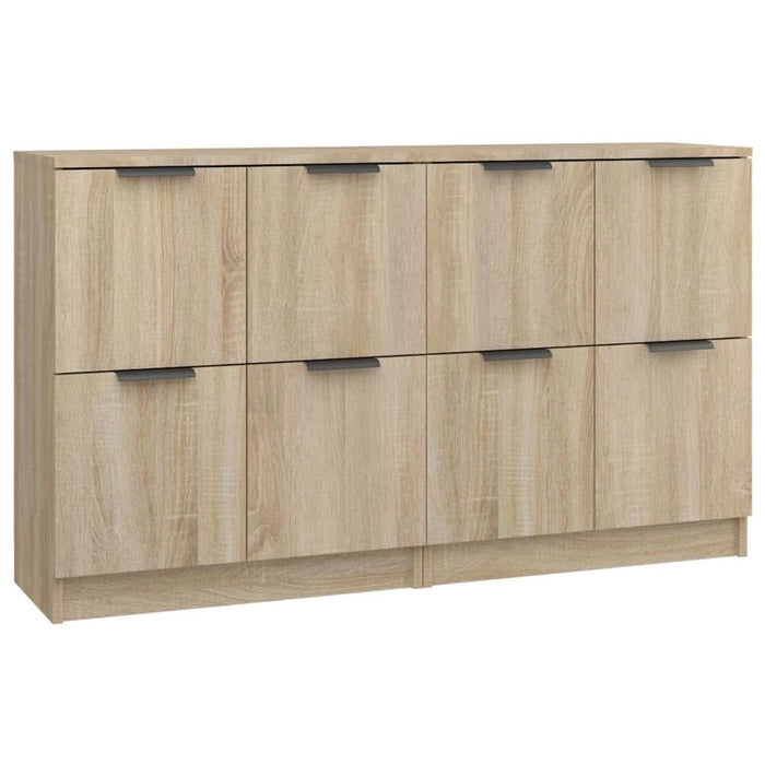 Servante, 2 piese, stejar sonoma, 60x30x70 cm, lemn prelucrat - WALTI WALTI