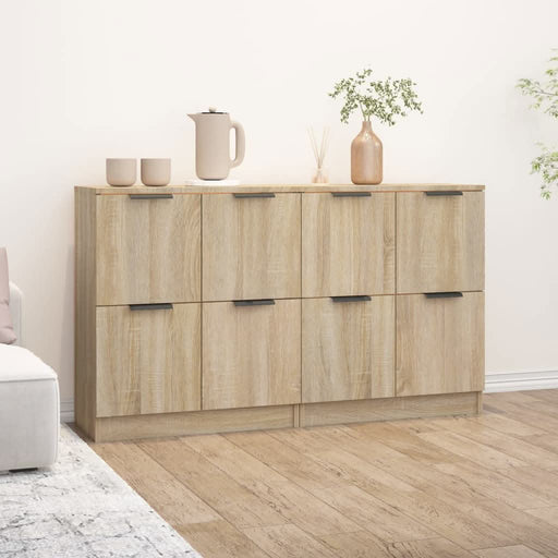 Servante, 2 piese, stejar sonoma, 60x30x70 cm, lemn prelucrat - WALTI WALTI