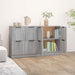 Servante, 2 buc., gri sonoma, 60x30x70 cm, lemn prelucrat - WALTI WALTI