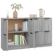 Servante, 2 buc., gri sonoma, 60x30x70 cm, lemn prelucrat - WALTI WALTI