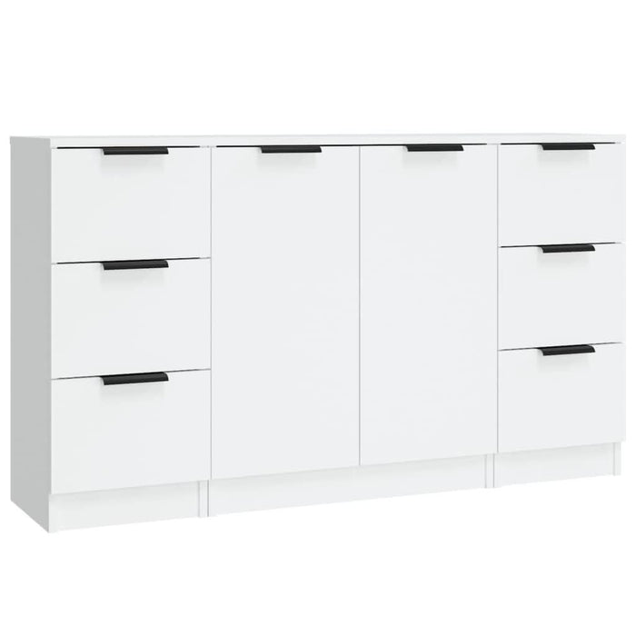 Servante, 3 piese, alb, lemn prelucrat - WALTI WALTI