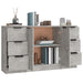 Servante, 3 piese, gri beton, lemn prelucrat - WALTI WALTI