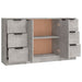 Servante, 3 piese, gri beton, lemn prelucrat - WALTI WALTI