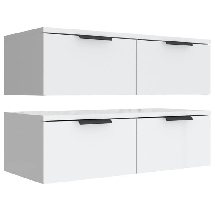Dulapuri de perete, 2 buc., alb, 68x30x20 cm, lemn prelucrat - WALTI WALTI