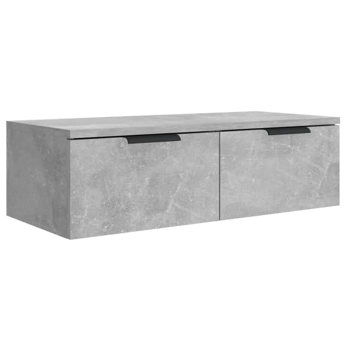 Dulapuri perete, 2 buc., gri beton, 68x30x20 cm, lemn prelucrat - WALTI WALTI
