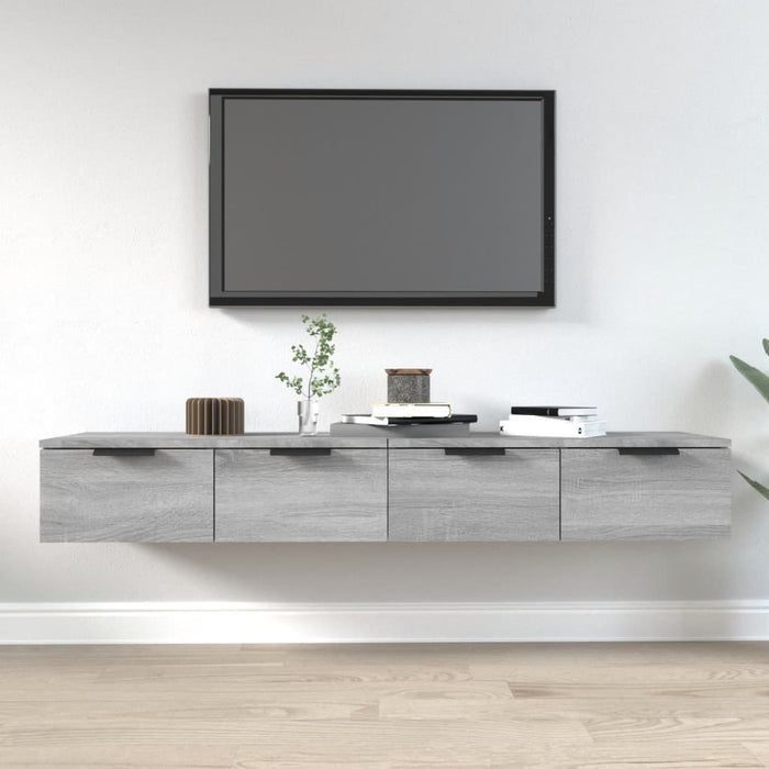 Dulapuri perete, 2 buc., gri sonoma, 68x30x20 cm lemn prelucrat - WALTI WALTI