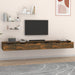 Dulapuri perete 2 buc stejar afumat 102x30x20 cm lemn prelucrat - WALTI WALTI