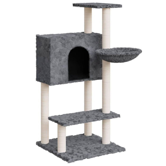 Ansamblu pisici, stâlpi din funie sisal, gri închis, 108,5 cm - WALTI WALTI