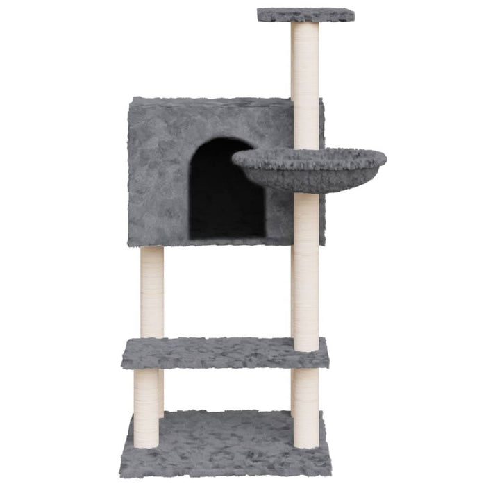 Ansamblu pisici, stâlpi din funie sisal, gri închis, 108,5 cm - WALTI WALTI