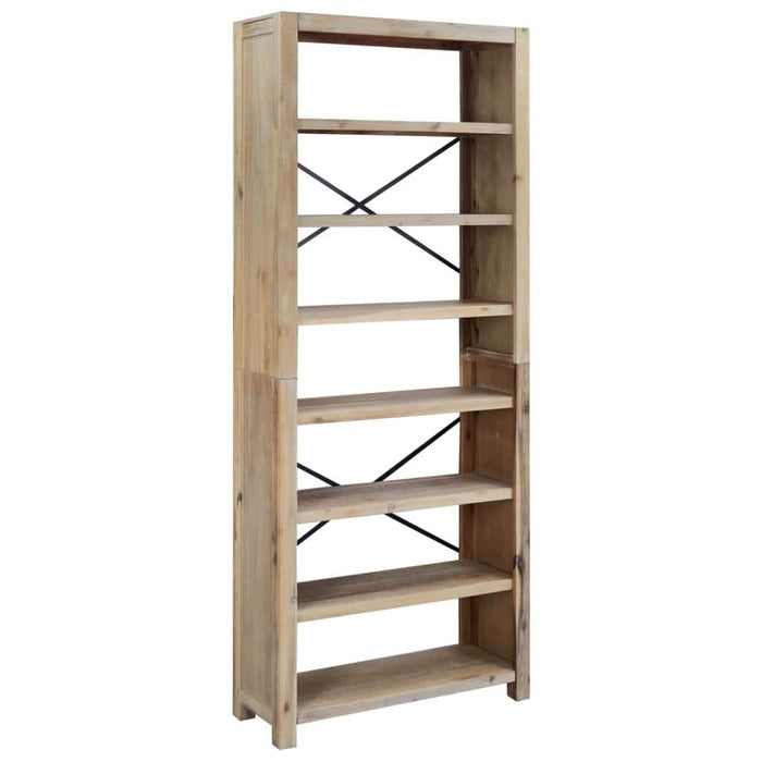 Bibliotecă cu 7 rafturi, 80x30x200 cm, lemn masiv de acacia - WALTI WALTI