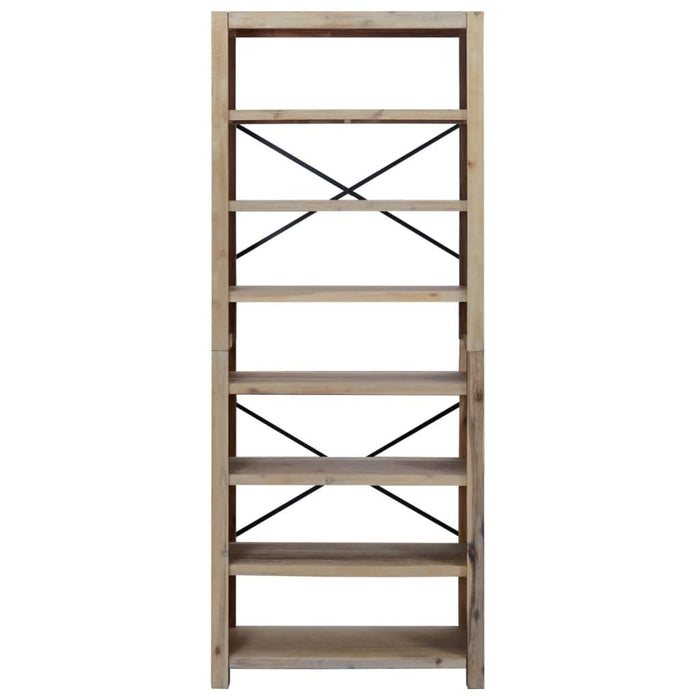 Bibliotecă cu 7 rafturi, 80x30x200 cm, lemn masiv de acacia - WALTI WALTI