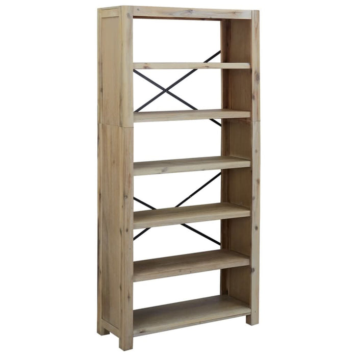 Bibliotecă cu 6 rafturi, 80x30x170 cm, lemn masiv de acacia - WALTI WALTI