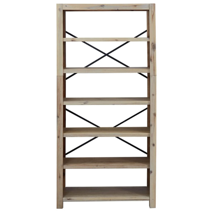 Bibliotecă cu 6 rafturi, 80x30x170 cm, lemn masiv de acacia - WALTI WALTI