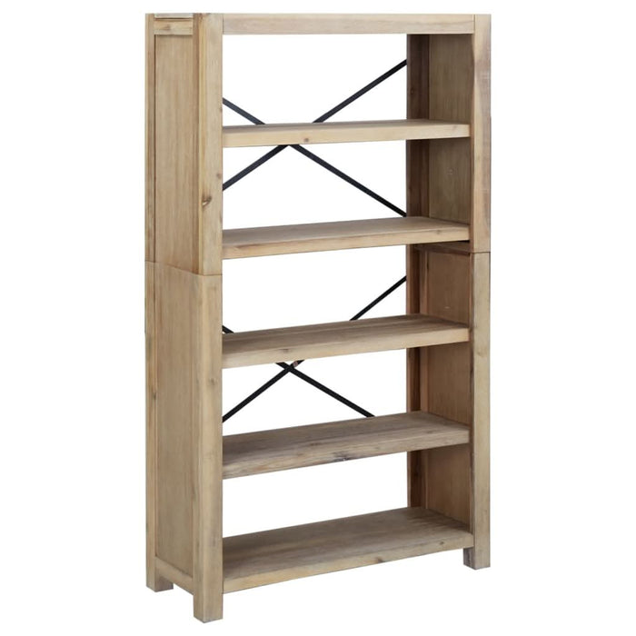 Bibliotecă cu 5 rafturi, 80x30x140 cm, lemn masiv de acacia - WALTI WALTI
