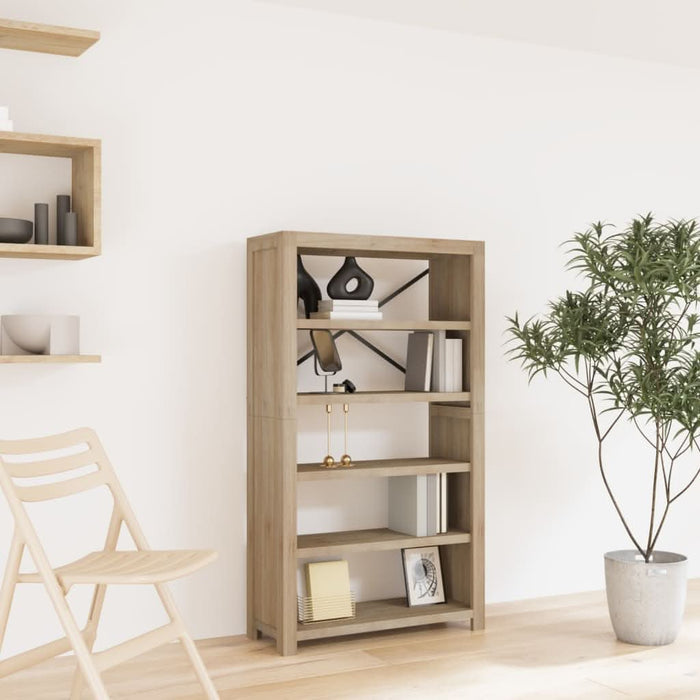 Bibliotecă cu 5 rafturi, 80x30x140 cm, lemn masiv de acacia - WALTI WALTI