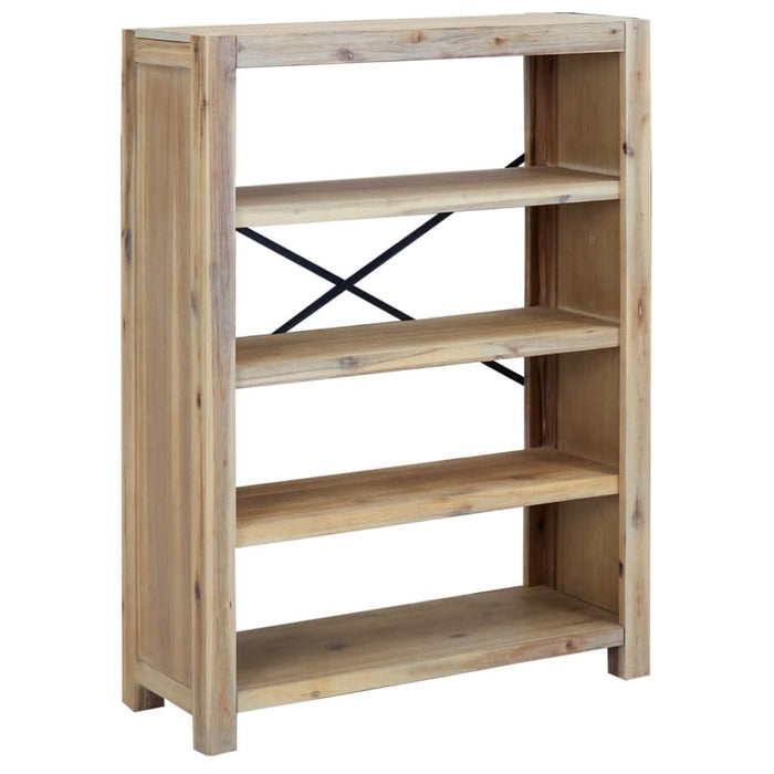 Bibliotecă cu 4 rafturi, 80x30x110 cm, lemn masiv de acacia - WALTI WALTI
