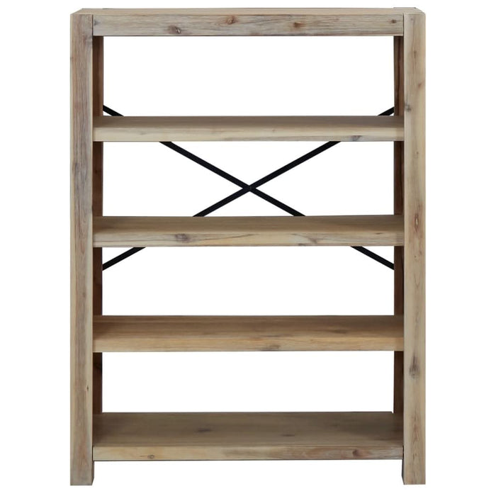Bibliotecă cu 4 rafturi, 80x30x110 cm, lemn masiv de acacia - WALTI WALTI
