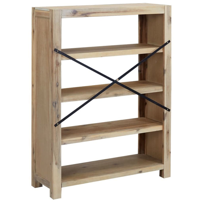 Bibliotecă cu 4 rafturi, 80x30x110 cm, lemn masiv de acacia - WALTI WALTI