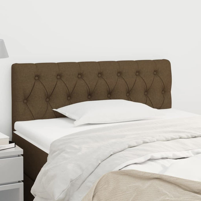 Tăblie de pat, maro închis, 100x7x78/88 cm, textil - WALTI WALTI