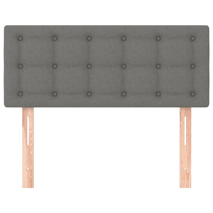 Tăblie de pat, gri închis, 90x5x78/88 cm, textil - WALTI WALTI