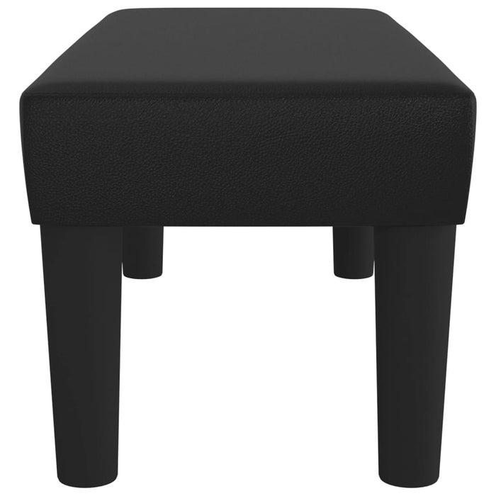 Bancă, negru, 70x30x30 cm, piele ecologică - WALTI WALTI