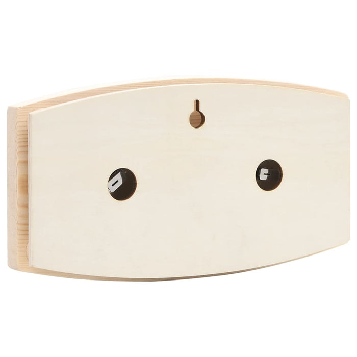 Set 2 în 1 higrotermograf și clepsidră de saună, lemn masiv pin - WALTI WALTI