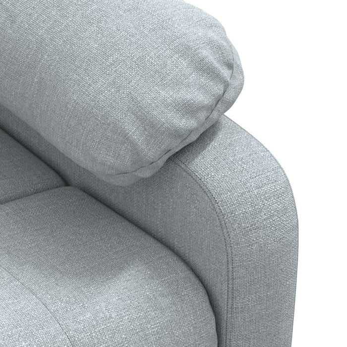 Fotoliu rabatabil, gri deschis, material textil - WALTI WALTI
