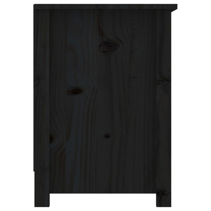 Comodă TV, negru, 103x36,5x52 cm, lemn masiv de pin - WALTI WALTI