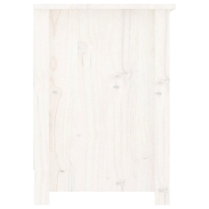 Comodă TV, alb, 103x36,5x52 cm, lemn masiv de pin - WALTI WALTI