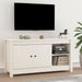 Comodă TV, alb, 103x36,5x52 cm, lemn masiv de pin - WALTI WALTI