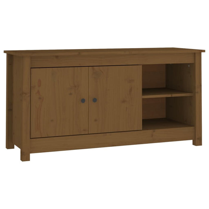 Comodă TV, maro miere, 103x36,5x52 cm, lemn masiv de pin - WALTI WALTI