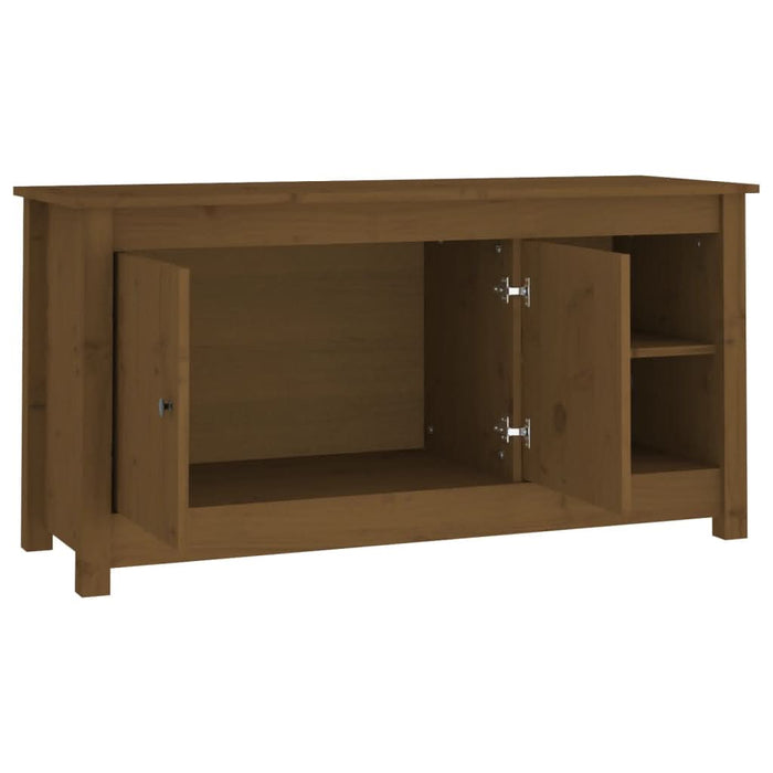 Comodă TV, maro miere, 103x36,5x52 cm, lemn masiv de pin - WALTI WALTI