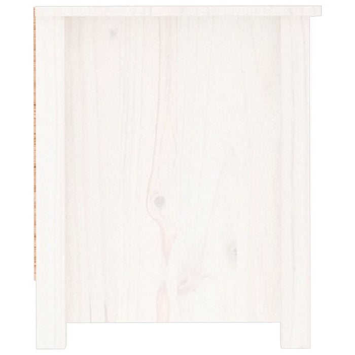 Dulap pentru pantofi, alb, 110x38x45,5 cm, lemn masiv pin - WALTI WALTI
