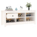 Dulap pentru pantofi, alb, 110x38x45,5 cm, lemn masiv pin - WALTI WALTI