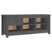Dulap pentru pantofi, gri, 110x38x45,5 cm, lemn masiv pin - WALTI WALTI