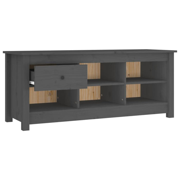 Dulap pentru pantofi, gri, 110x38x45,5 cm, lemn masiv pin - WALTI WALTI