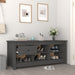 Dulap pentru pantofi, gri, 110x38x45,5 cm, lemn masiv pin - WALTI WALTI