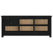 Dulap pentru pantofi, negru, 110x38x45,5 cm, lemn masiv pin - WALTI WALTI