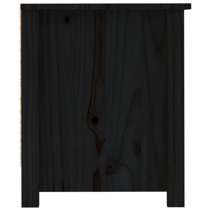 Dulap pentru pantofi, negru, 110x38x45,5 cm, lemn masiv pin - WALTI WALTI