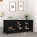 Dulap pentru pantofi, negru, 110x38x45,5 cm, lemn masiv pin - WALTI WALTI